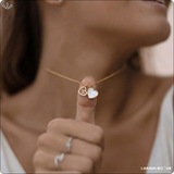 Collier Love en argent 925 doré à l’or 18K