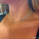 Collier Rivier en argent 925 doré à l’or 18K