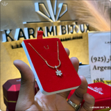 Collier Fleura – Argent 925 Doré à l’Or 18K