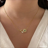 Collier Flower en argent 925 doré à l’or 18K