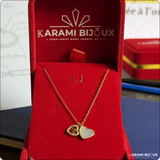 Collier Love en argent 925 doré à l’or 18K