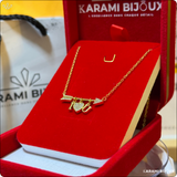 Collier I Love U en argent 925 dorée à l’or 18K
