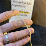 Collier Rivier en argent 925 doré à l’or 18K